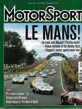MOTOR SPORT 2003 JUNE - LeMANS Spcl, BMW 2002 Tii, PEUGEOT 905
